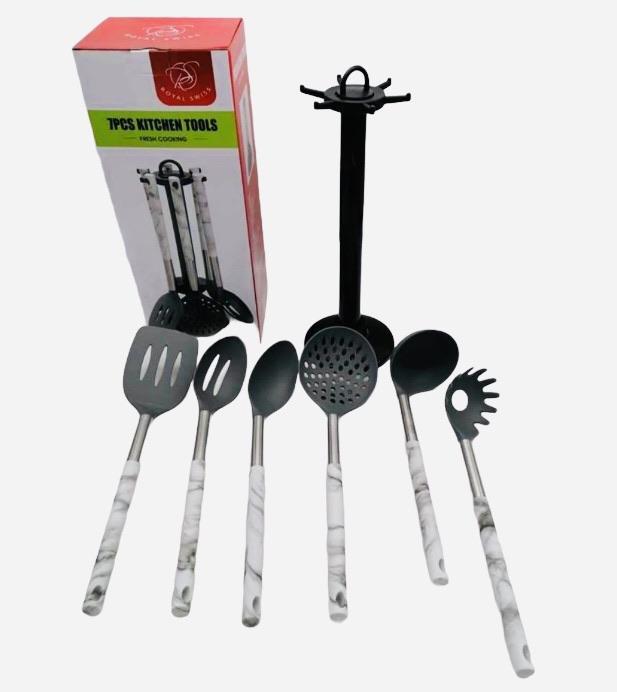 Porta Mestoli Da Cucina 2 Pezzi - Poggiautensili Anti-Ribaltamento, Lavabile In Lavastoviglie